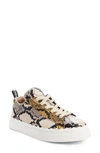 Chloé Lauren Python-embossed Leather Sneakers In September