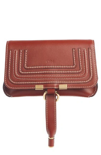 Chloé Marcie Convertible Belt Bag In Brown/ Brown