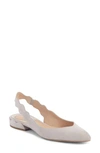 CHLOÉ LAURENA SCALLOPED SLINGBACK FLAT,C19A20901