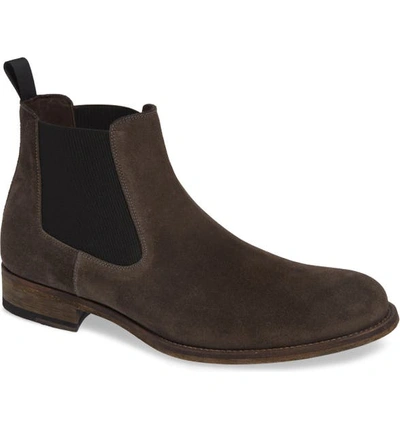 Magnanni Saburo Water Resistant Chelsea Boot In Grey Suede Leather