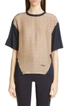 CHLOÉ SILK PANEL TOP,C19AJH13089