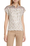 CHLOÉ BANDANA PRINT SILK TWILL BLOUSE,C19AHT51327