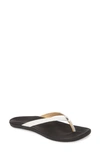 OLUKAI HO OPIO LEATHER FLIP FLOP,20290