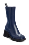 Chloé Chloe Navy Pvc Betty Rain Boots In Navy Ink