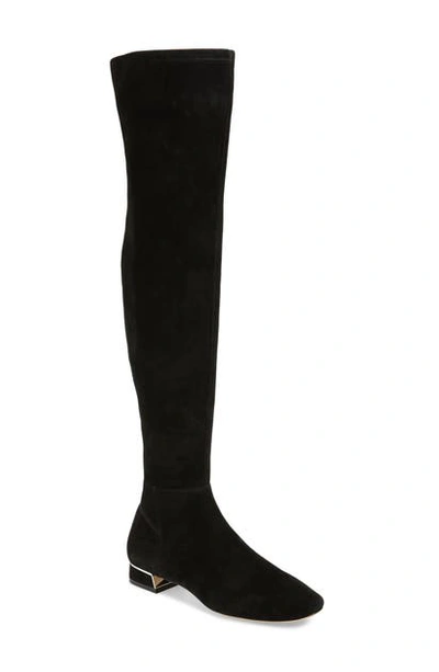 Tory Burch Gigi Thigh High Boot In Perfect Black / Perfect Black