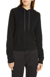 Rag & Bone Logan Cashmere Hoodie In Black