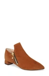 Agl Attilio Giusti Leombruni Double Zip Short Bootie In Cognac Suede