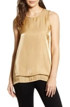 VINCE CAMUTO DOUBLE LAYER SLEEVELESS TOP,9169171