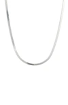 Argento Vivo Herringbone Chain Necklace In Silver