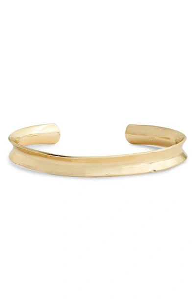 Argento Vivo Grooved Cuff In Gold