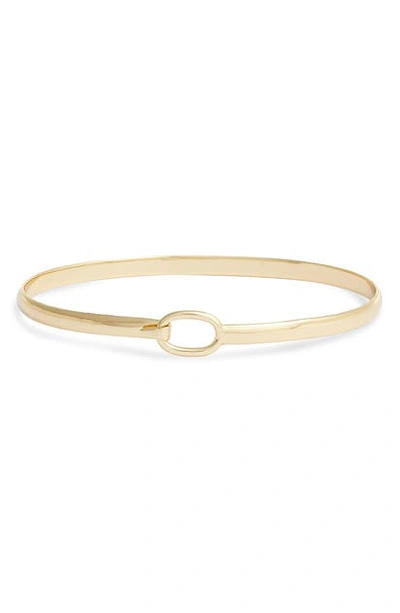 Argento Vivo Buckle Bangle In Gold