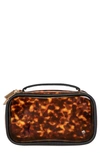 Stephanie Johnson Medium Miami Clearly Tortoise Cosmetic Pouch