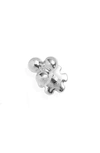 Maria Tash Large Trinity Ball Threaded Stud Earring In White Gold