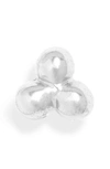 MARIA TASH 3-BALL TRINITY STUD EARRING,E3BTRL