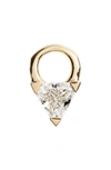 Maria Tash Diamond Trillion Earring Charm In Yellow Gold/ Diamond