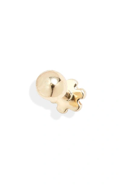 Maria Tash Ball Threaded Stud Earring In Gold
