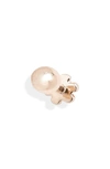 Maria Tash Ball Threaded Stud Earring In Rose Gold