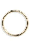 Maria Tash 14k Gold Plain Clicker In Yellow Gold