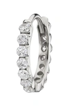Maria Tash Invisible Set Diamond Eternity Huggie Earring In White Gold/ Diamond