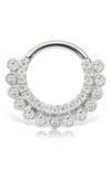 Maria Tash 16-gauge Diamond Apsara Clicker Earring In White Gold/ Diamond