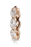 Maria Tash Marquise Diamond Invisible Huggie Earring In Rose Gold/ Diamond