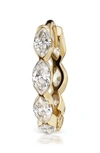 Maria Tash Marquise Diamond Invisible Huggie Earring In Yellow Gold/ Diamond