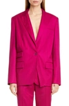 STELLA MCCARTNEY WOOL TWILL BLAZER WITH REMOVABLE SASH,567071SHB55