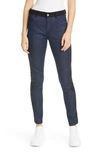 STELLA MCCARTNEY WAVE EMBROIDERED CONTRAST SKINNY JEANS,555914SNH37