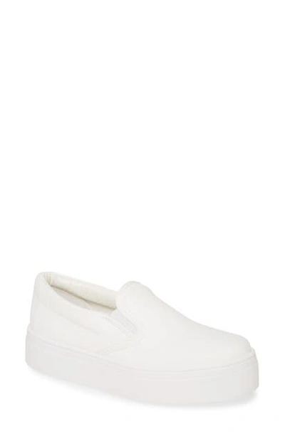Topshop Platform Sneaker In White