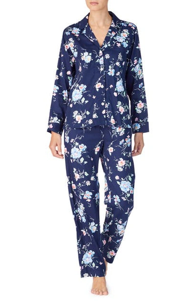 Lauren Ralph Lauren Floral Pajamas In Navy Floral