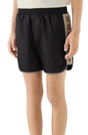 GUCCI SIDE TAPE SWIM SHORTS,599552XHABX