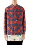 Gucci Red & Blue Disney Edition Check Jacket