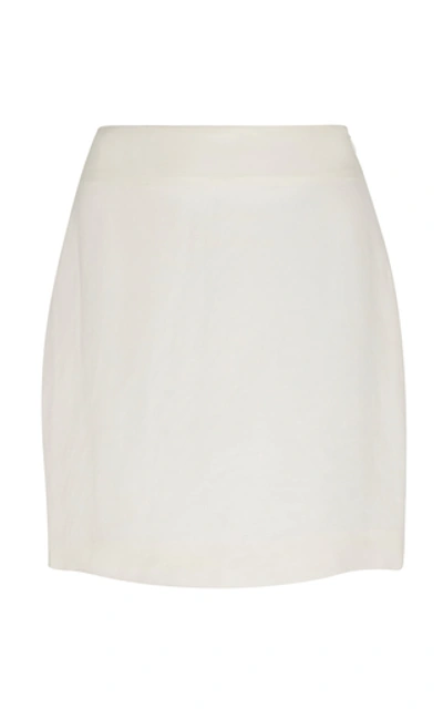 Atoir Don't Forget It Crepe Mini Skirt In White