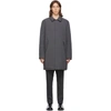 THE VERY WARM SSENSE EXCLUSIVE GREY SHELL FILLED MAC COAT