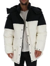 BUSCEMI BUSCEMI COLOUR BLOCK DOWN COAT