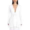 ALAÏA ALAÏA WOMEN'S WHITE VISCOSE SWEATER,9S9VB15RM460C000 36