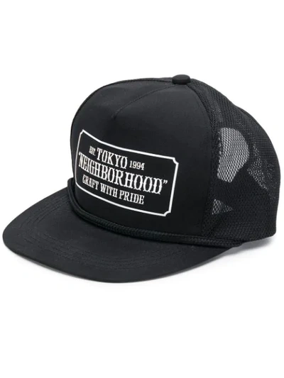 Neighborhood Logo棒球帽 In Black
