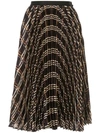 ANTONIO MARRAS PLEATED CHECK SKIRT