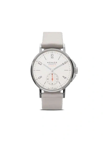 Nomos Ahoi Neomatik 36.3毫米腕表 In White, Silver-plated
