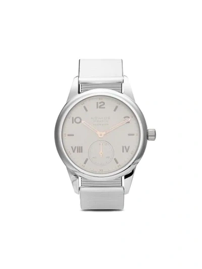 Nomos Club Campus Neomatik 37毫米腕表 In White, Silver-plated