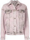 MSGM ACID WASH DENIM JACKET