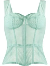 DOLCE & GABBANA BUSTIER FITTED TOP