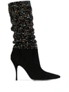 RENÉ CAOVILLA EMBELLISHED STILETTO BOOTS