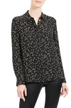 THEORY CLASSIC SILK BUTTON-UP TOP,J1002503
