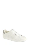 Gucci New Ace Perforated Leather Sneakers In White