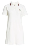 GUCCI LOGO PATCH TENNIS POLO DRESS,610084XJBYY