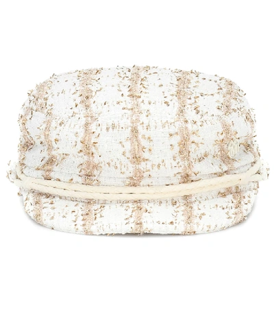 Maison Michel New Abby Tweed Hat In White