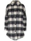 WOOLRICH WOOLRICH OVERSIZE CHECKED SHIRT COAT