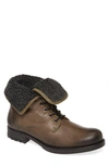 Pajar Tipus Faux Fur Cuff Waterproof Boot In Grey Leather