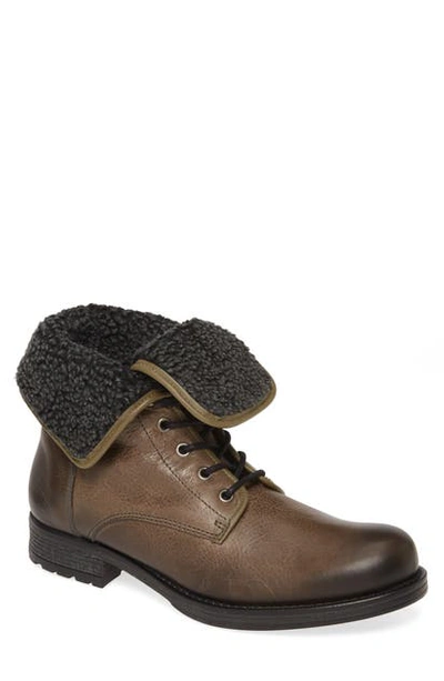 Pajar Tipus Faux Fur Cuff Waterproof Boot In Grey Leather